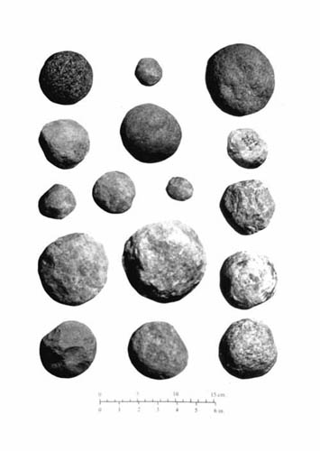 b) Olduvai spheroids